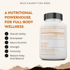 Ancestral Supplements Wild Caught Fish Eggs, Omega-3 Supplement, 180 Ct | 2400mg omega-3 fatty acids with EPA & DHA support brain, heart and fertility health, plus vitamin D, K2 and A.