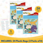 Pokemon Goodie Bags - 24 Pack - for Party Favors, Birthday Decorations