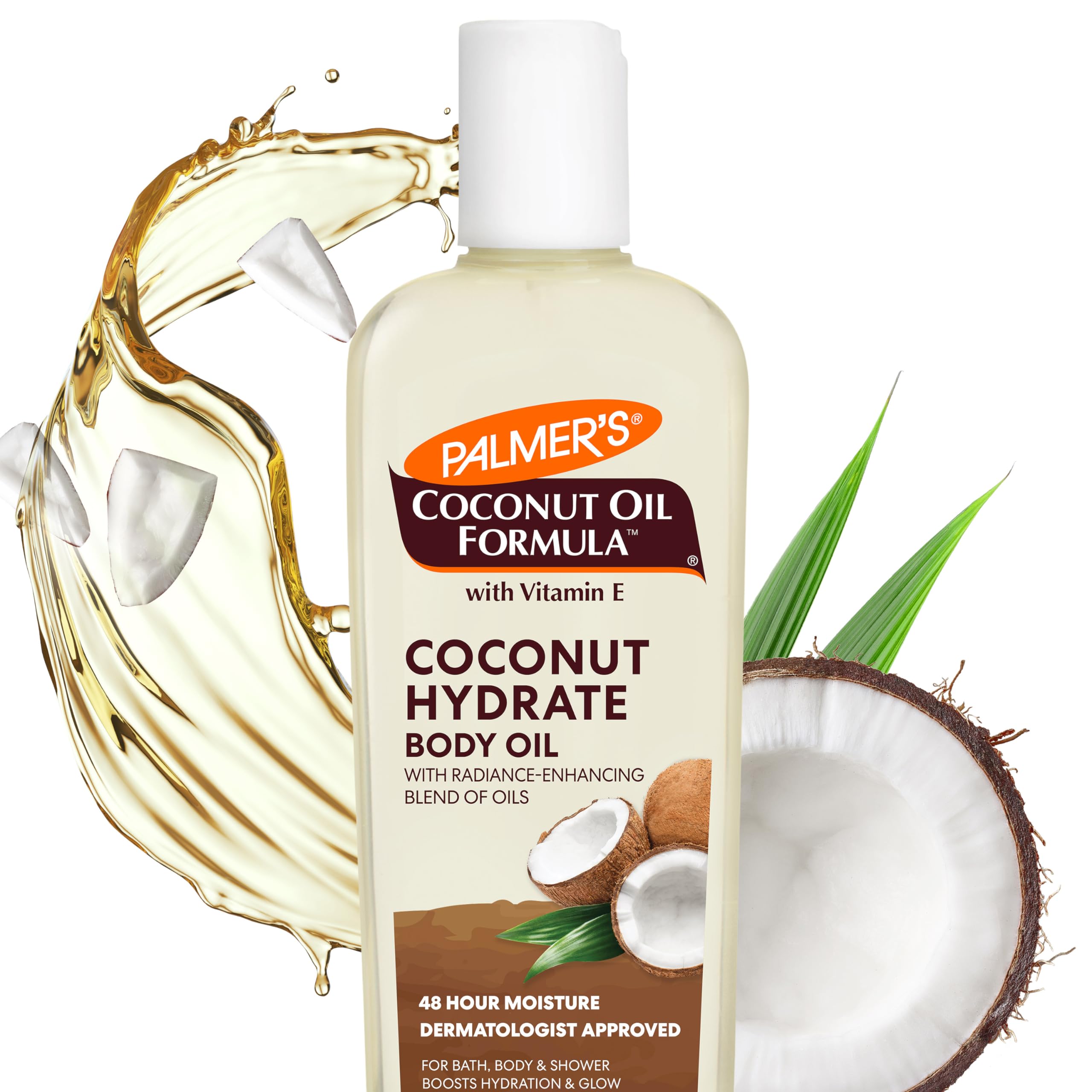Palmer's Coconut Body Oil Moisturizer Spray for Dry Skin (5.1 Oz) | A hydrating body oil with Green Coffee Extract to replenish dry skin and deliver 48 hour moisture for radiant skin