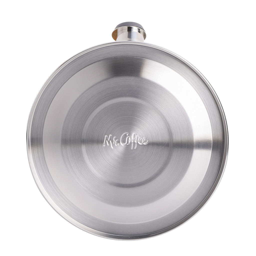 Buy now Mr. Coffee Flintshire 1.75-Quart Stainless Steel Whistling Tea Kettle â€“ Brushed Satin Finish Stove-Top Kettle for Boiling Water at indiglob india