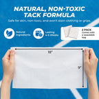 Tourna Tac Rag Tacky Grip Cloth for Tennis, Pickleball & Sports (2-Pack) – Grip Enhancer for Hands & Handles, No Residue, Reusable Anti-Slip Grip Aid