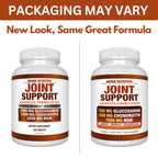 Arazo Nutrition Glucosamine Chondroitin Turmeric Msm Boswellia - Joint Support Supplement for Relief for Bones, Back, Knees, Hands (180 Tablets)