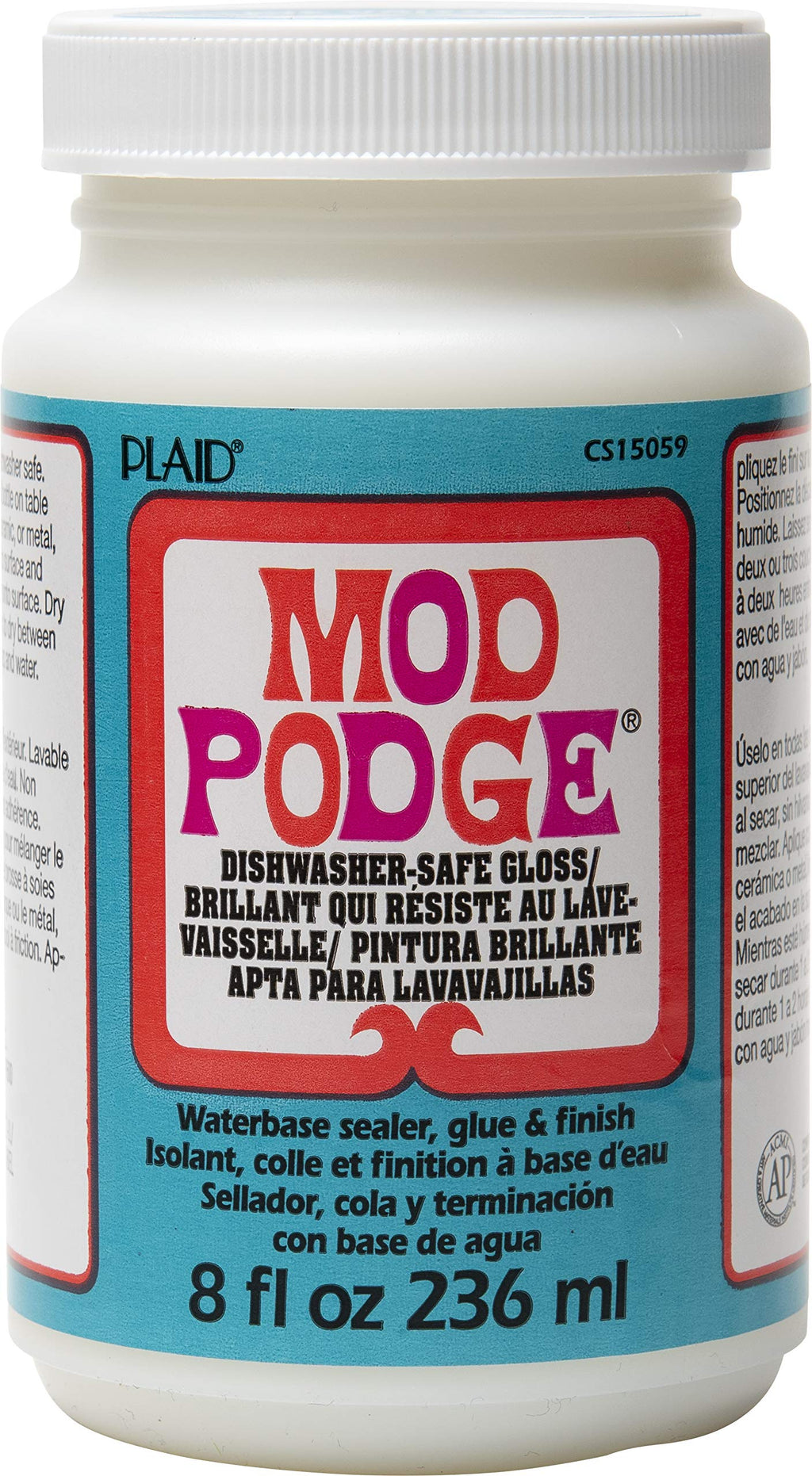Buy now Mod Podge Dishwasher Safe Waterbased Sealer, Decoupage Glue with Gloss Finish, 8 fl oz (Pack of 3), Clear (CS15059A)- (Pack of 3) at indiglob india
