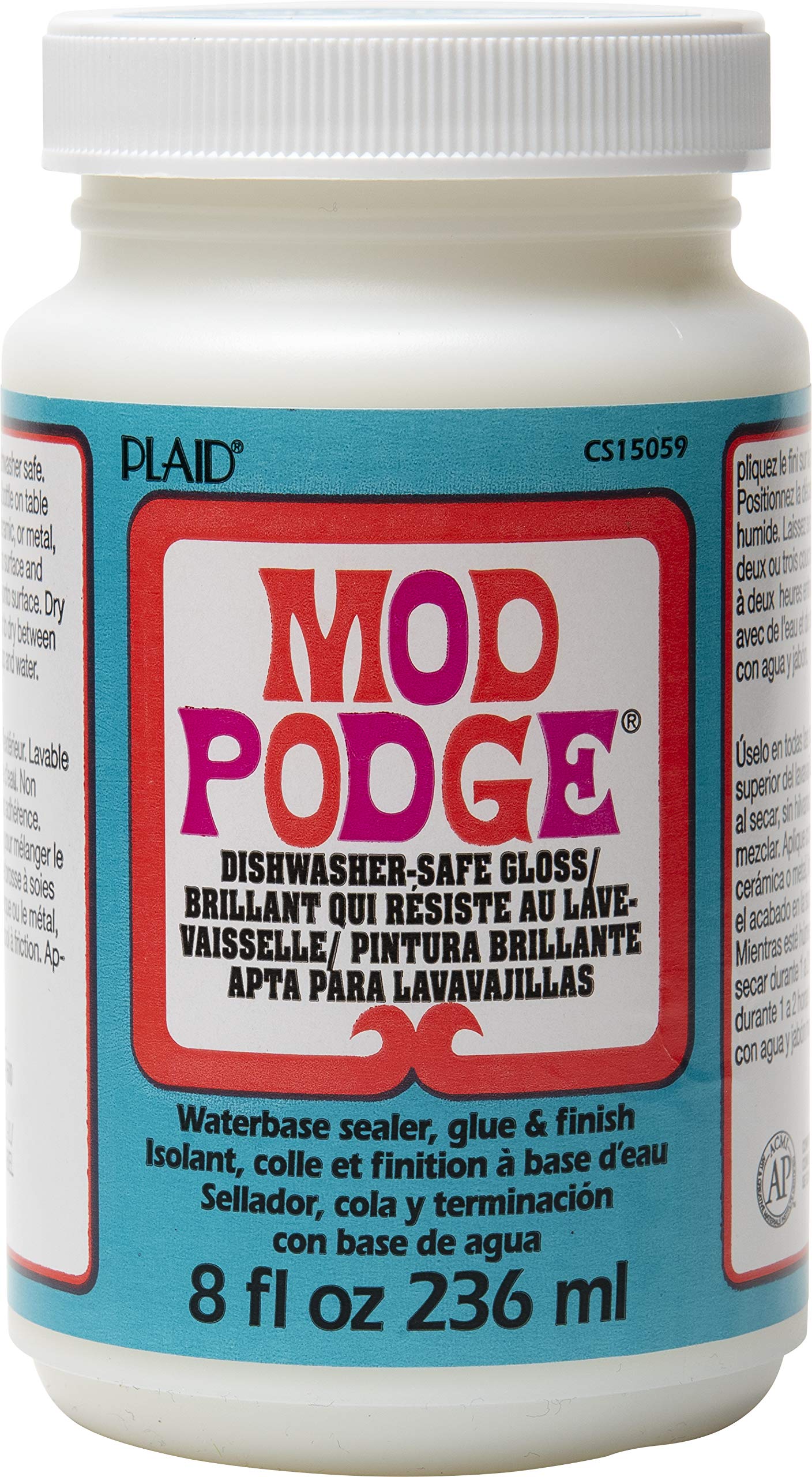 Buy now Mod Podge Dishwasher Safe Waterbased Sealer, Decoupage Glue with Gloss Finish, 8 fl oz (Pack of 3), Clear (CS15059A)- (Pack of 3) at indiglob india
