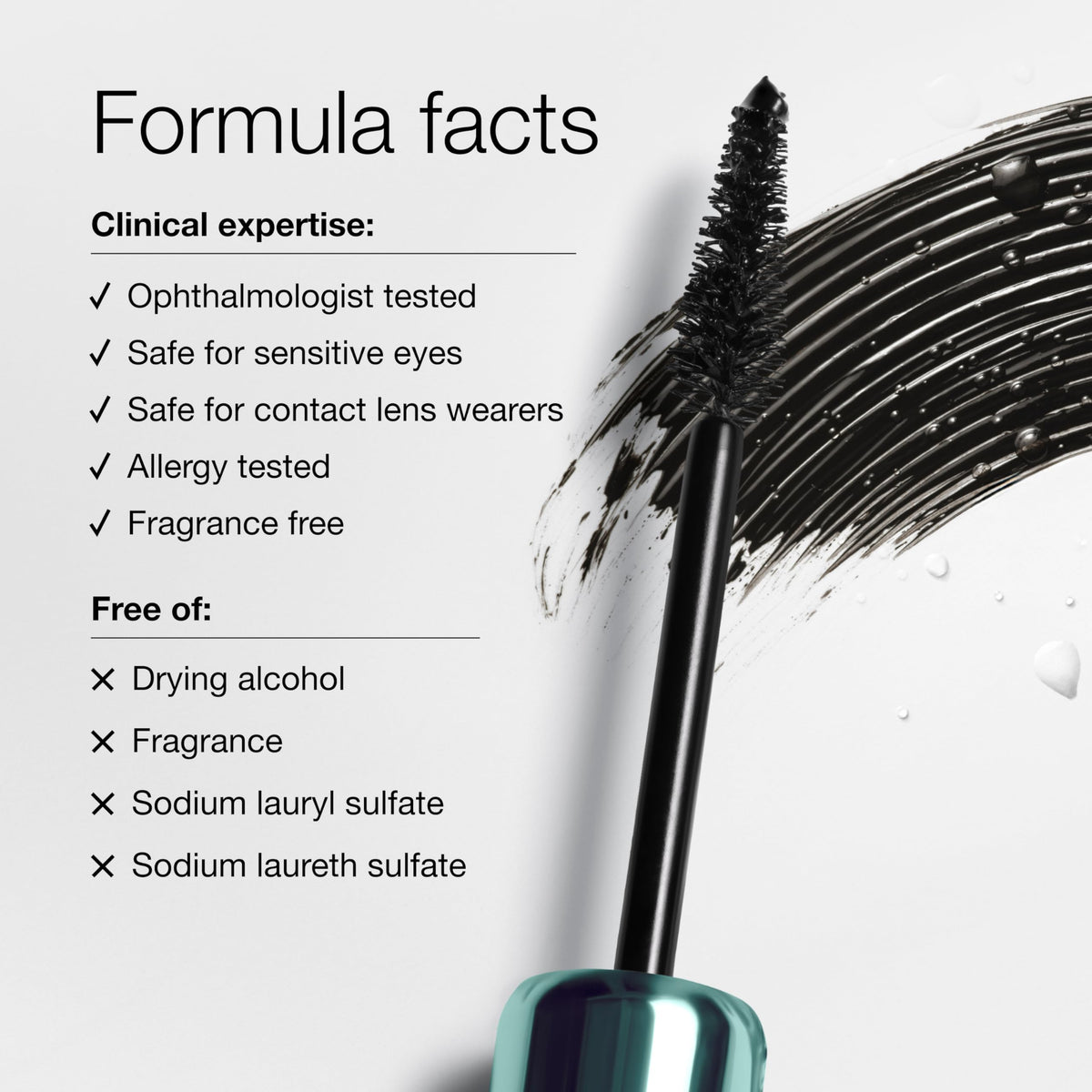 Clinique High Impact High-Fi Full Volume Waterproof Mascara | Volume, Length, Non-Clumping, Smudge-Proof + Safe For Sensitive Eyes, Black