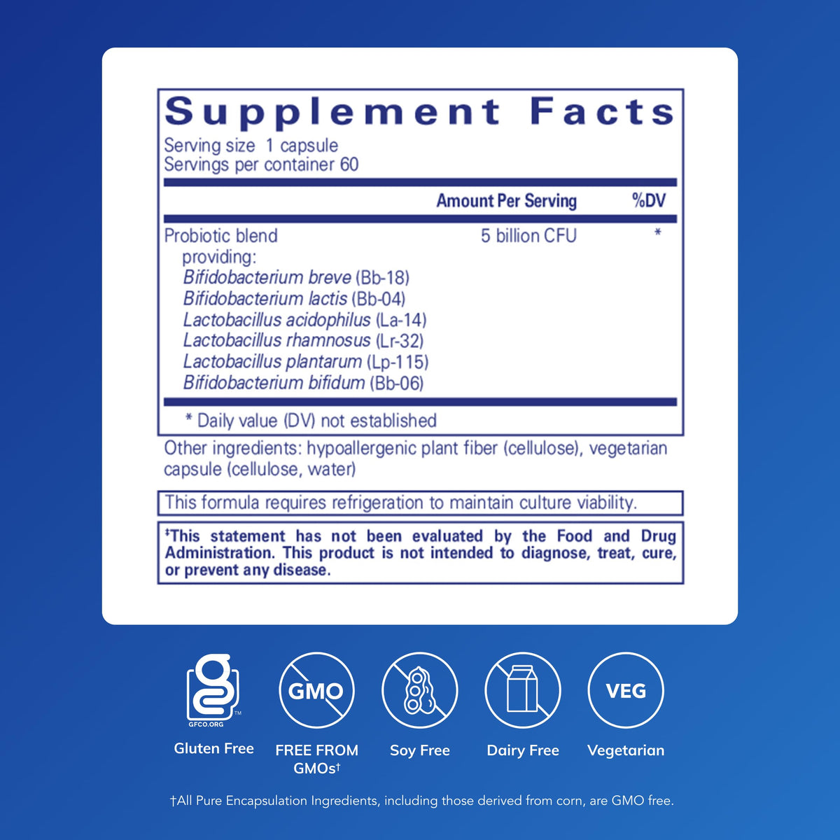 Pure Encapsulations PureProbiotic, 60 Capsules