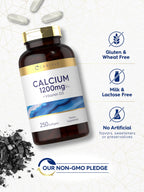Carlyle Calcium 1200 mg with Vitamin D3 | 250 Softgels | Vitamin D3 1000 IU