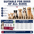 7-Way Dewormer for Dogs, Wormer for Tapeworms, Roundworms & Hookworms in Large Medium Dogs & Puppies (Over 10 lbs), with Praziquantel & Pyrantel Pamoate, 16 Tablets