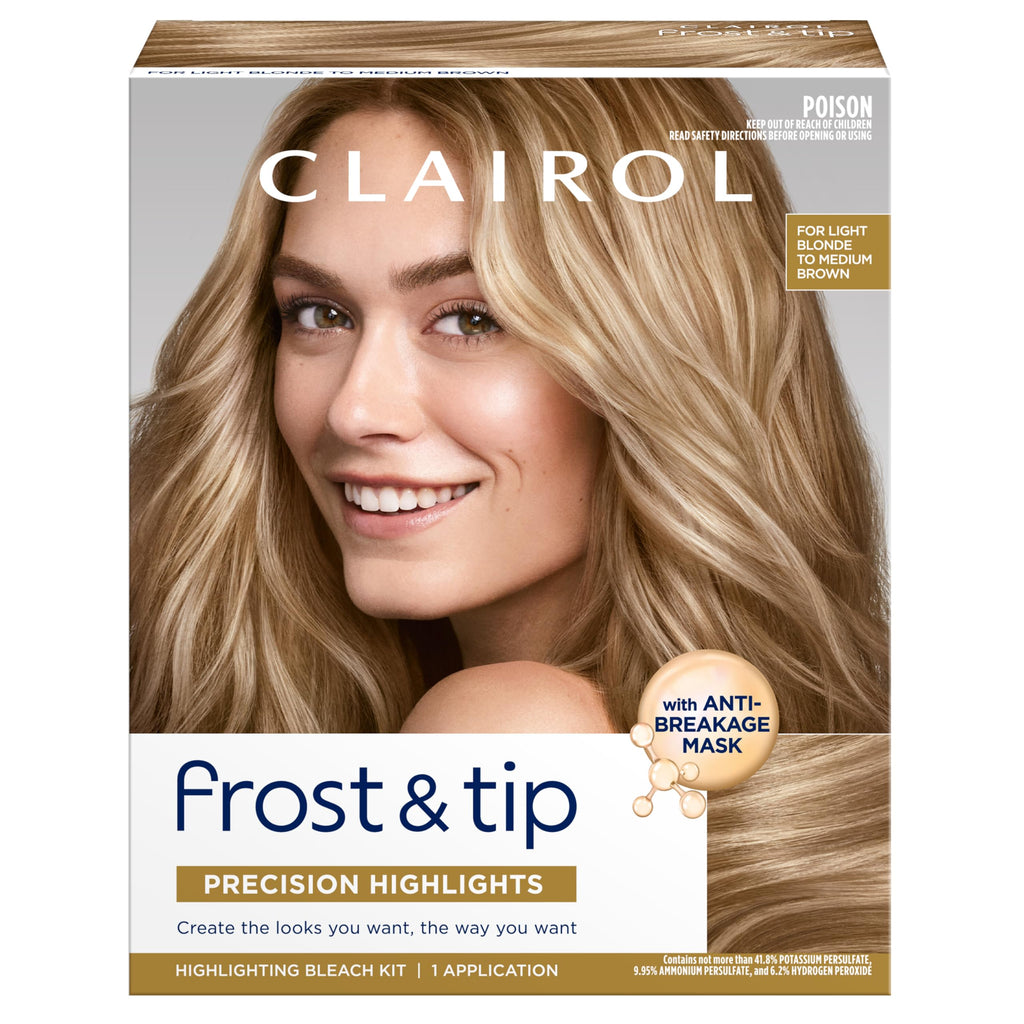 Clairol Nice'n Easy Frost & Tip Hair Dye, Light Blonde to Medium Brown, 1Pk