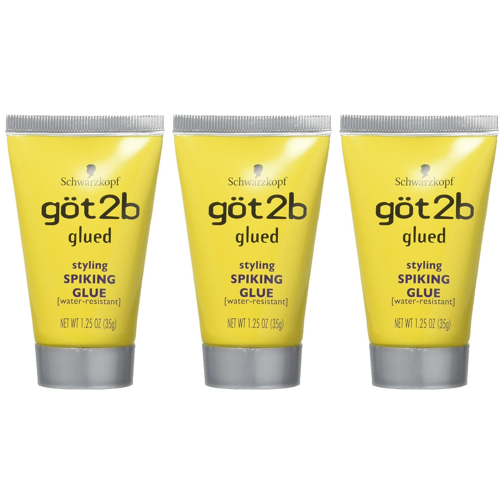Schwarzkopf got2b Glued Styling Spiking Glue 1.25 oz (Pack of 3)