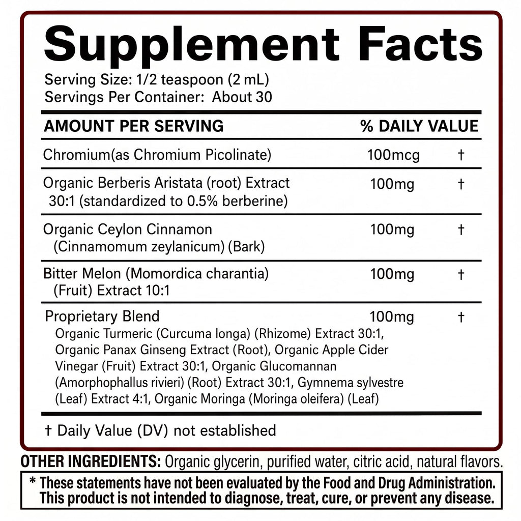 Glucora Berberina Liquida Drops, Glucora Berberine Gotas, 2 fl oz