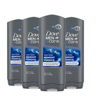 Buy now DOVE MEN + CARE Body and Face Wash Clean Comfort 4 Count for Healthier and Stronger Skin Effectively Washes Away Bacteria While Nourishing Your Skin, 18 oz at indiglob india
