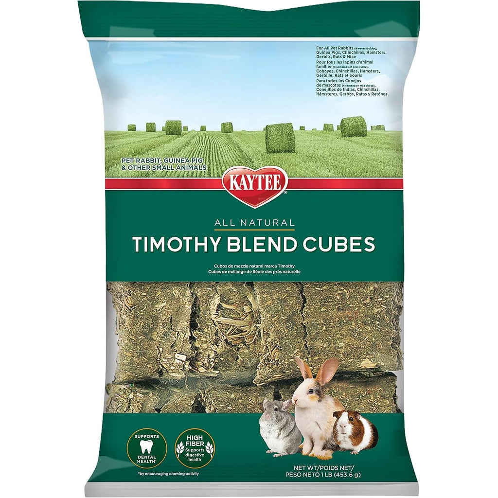 Buy now Kaytee Timothy Hay Blend Cubes for Pet Rabbits, Guinea Pigs, Chinchillas, and Other Small Animals, 1 Pound at indiglob india