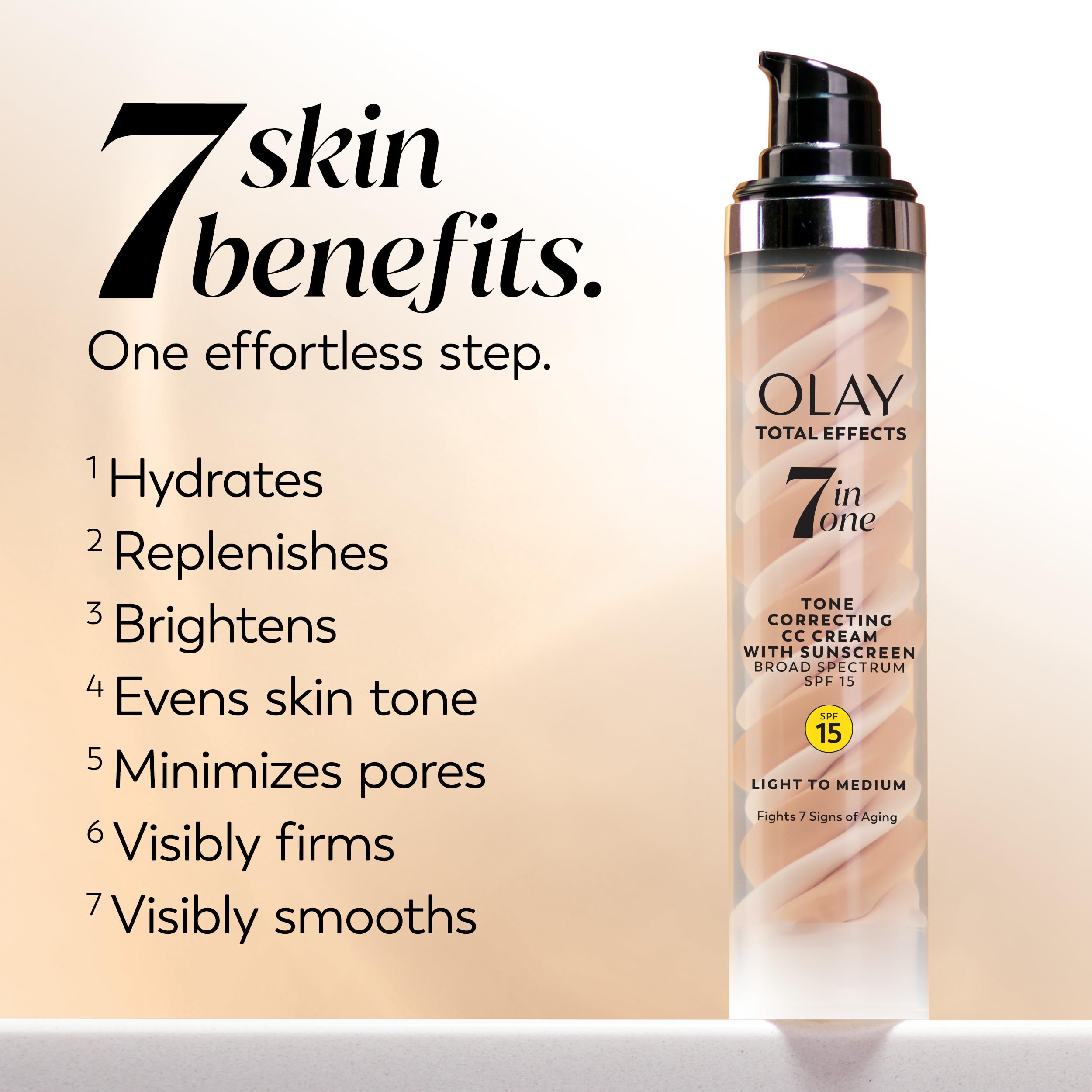 Buy now Olay Total Effects Tone Correcting Face Moisturizer with Sunscreen SPF 15, Light to Medium 1.7 Ounces at indiglob india