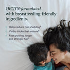 Nutrafol Postpartum Hair Growth Supplements, Clinically Tested for Visibly Thicker Hair and Less Shedding, Breastfeeding-friendly