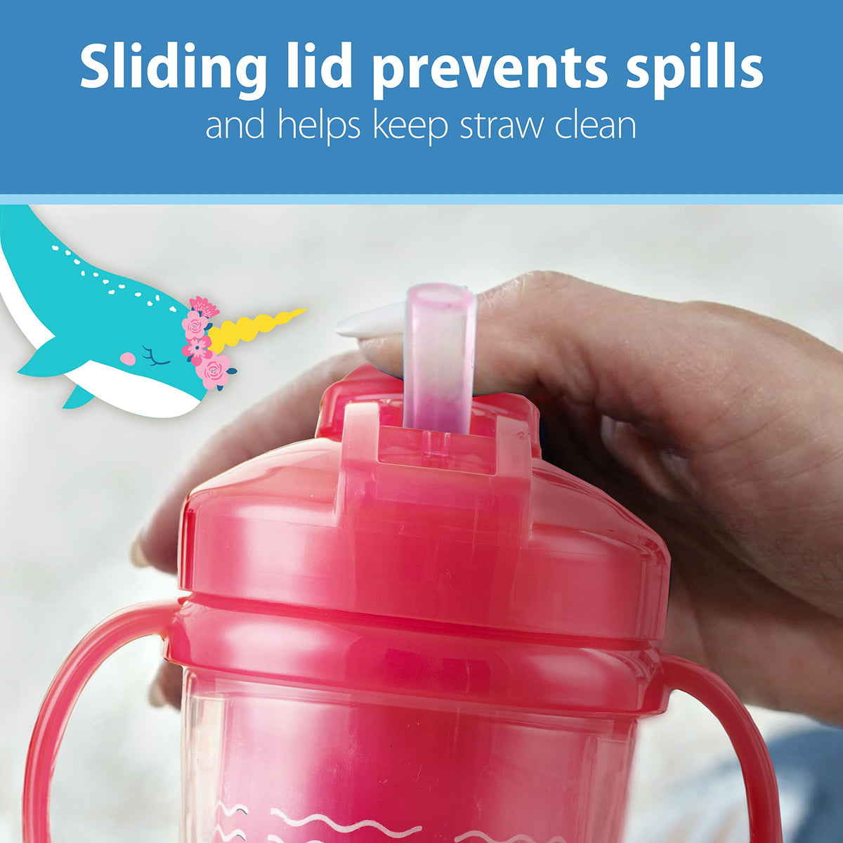 Dr. Brown's Milestones Insulated Sippy Cup, Pink, 2-Pack
