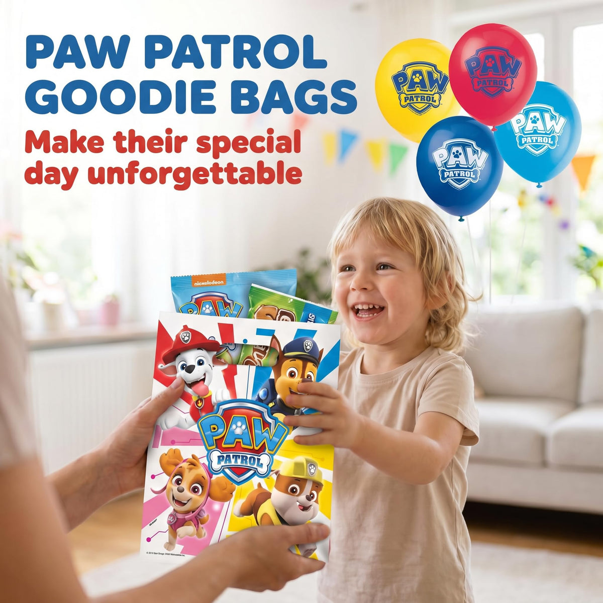 Paw Patrol Goodie Bags for Paw Patrol Party Favors | 16 Pack Party Bags