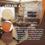 Hupeyna Wood Furniture Repair Kit, 12 Colors Wood Repair Kit, Wood Fillers