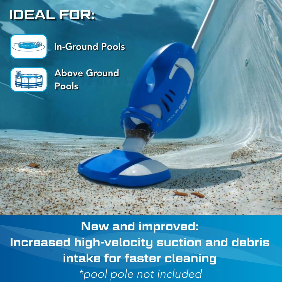 POOL BLASTER 2026 Max Cordless Pool Vacuum for Above & Inground Pools