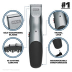 Buy now Wahl Groomsman Corded or Cordless Beard Trimmer for Men - Rechargeable Grooming Kit for Facial Hair - Beard Trimmer & Groomer - Model 9918-6171V at indiglob india
