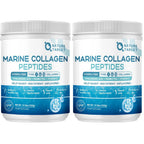 NATURE TARGET Marine Collagen Peptides Powder - Type I & III Collagen with Probiotics, Vitamin C & Hyaluronic Acid for Skin, Hair, Nails, Wild-Caught Fish & Grass-Fed Bovine, 35 Servings (Pack of 2)