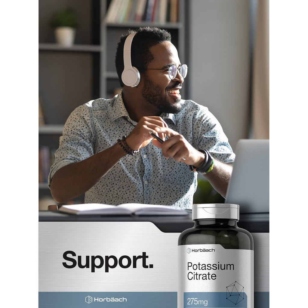 Horbäach Potassium Citrate Supplement 275 mg | 400 Capsules