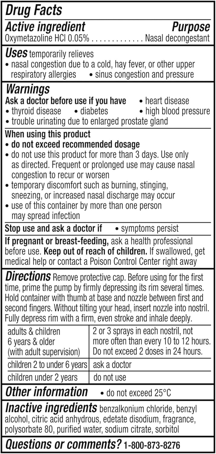 Buy now Vicks Sinex SEVERE Allergy & Sinus Nasal Spray, Original Ultra Fine Mist, Decongestant Medicine, Relief from Nasal Congestion due to Cold or Allergy, Sinus Pressure Relief, 265 Sprays x 2 at indiglob india