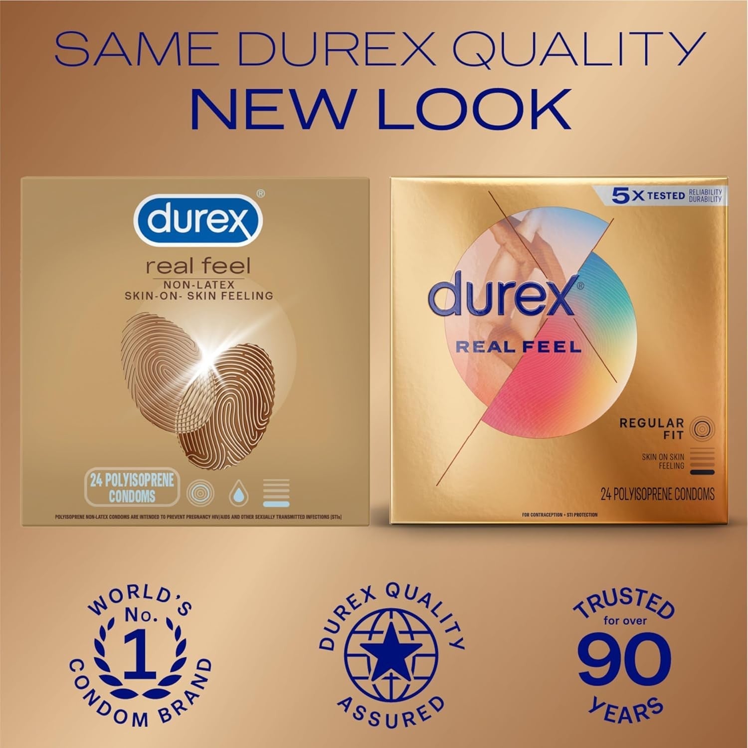 Buy now Avanti Bare Real Feel Lubricated Condoms, Regular Fit, 24 Count, Non Latex Condoms for Men with Natural Skin on Skin Feeling (Packaging May Vary) at indiglob india