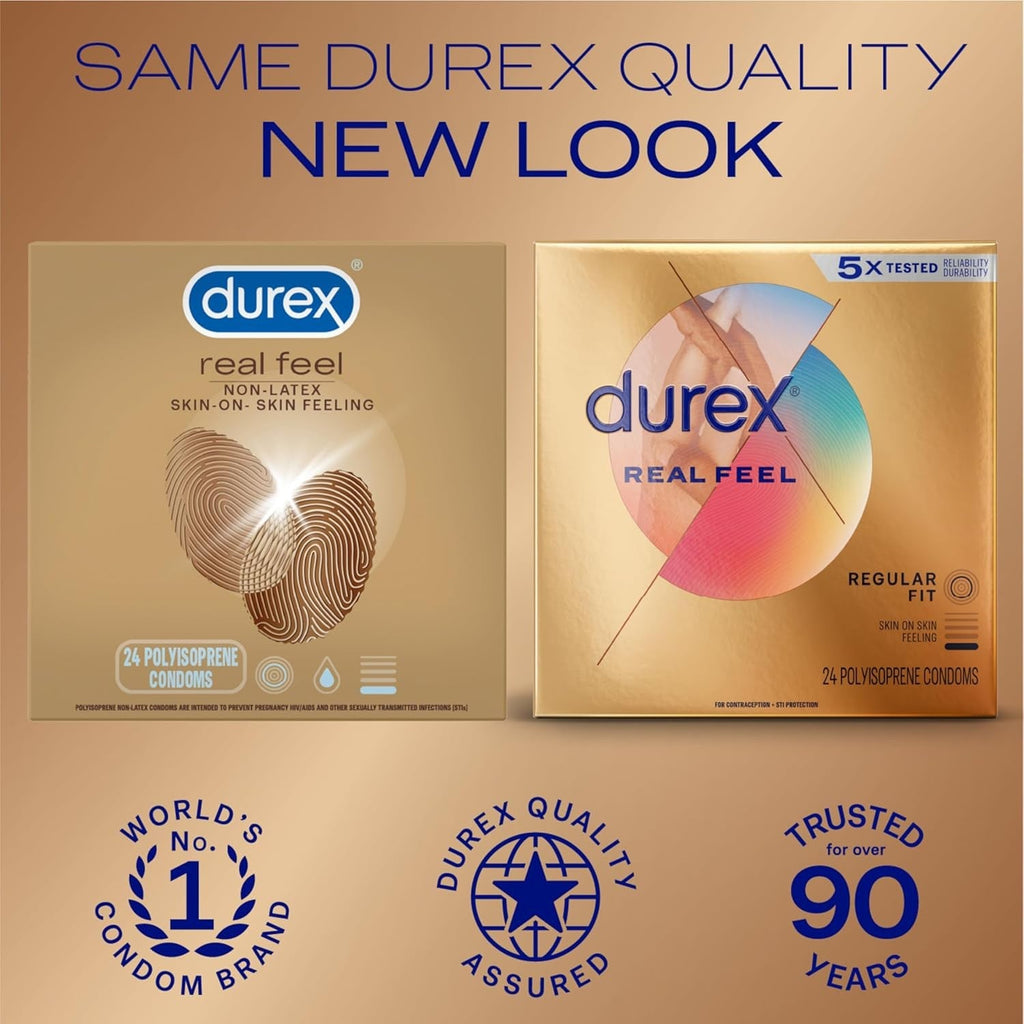 Buy now Avanti Bare Real Feel Lubricated Condoms, Regular Fit, 24 Count, Non Latex Condoms for Men with Natural Skin on Skin Feeling (Packaging May Vary) at indiglob india