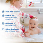 Mustela Stelatopia Eczema-Prone Skin Cleansing Gel - Baby Face & Body Wash with Natural Avocado & Sunflower Oil - Fragrance-Free & Tear Free
