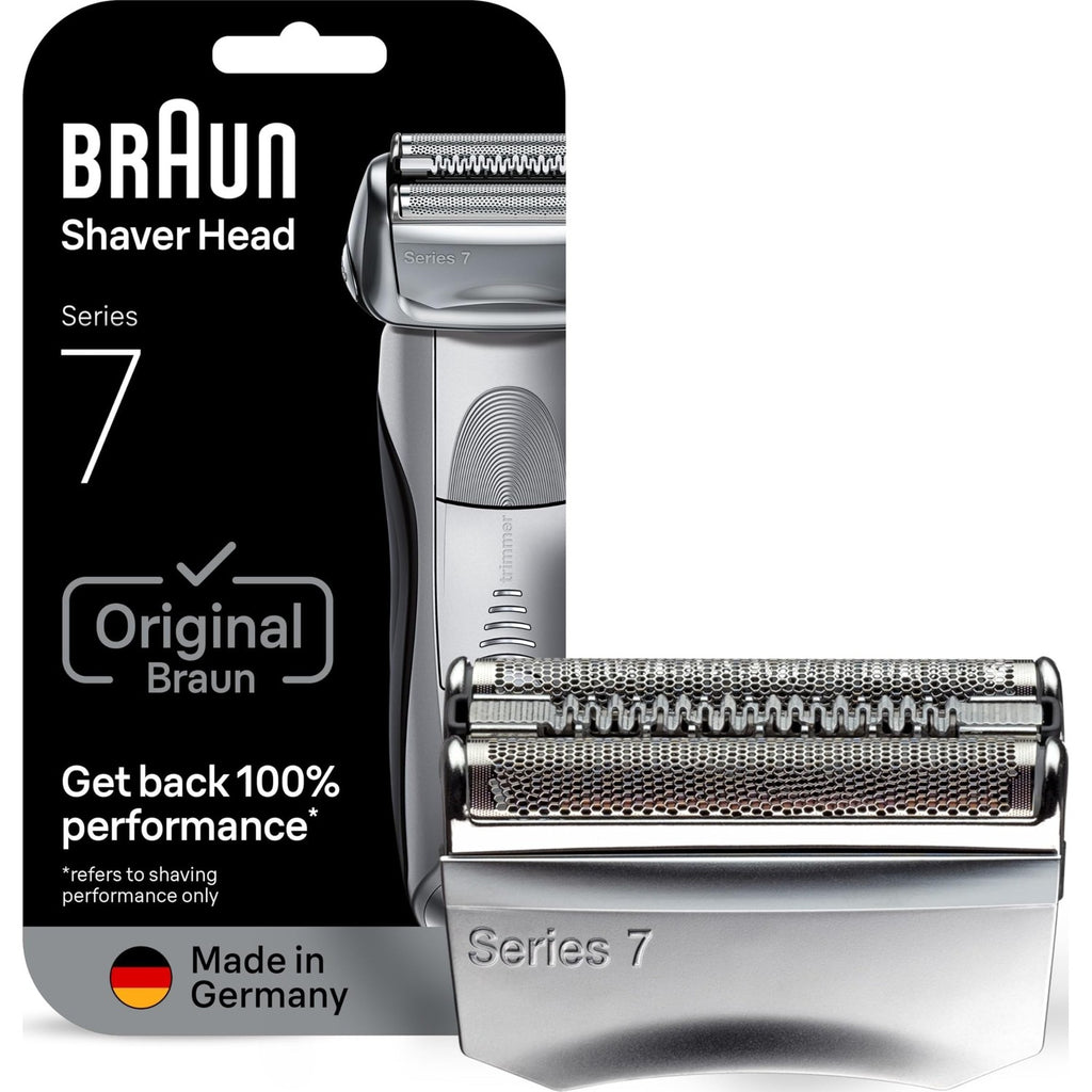 Braun Series 7 70S Electric Shaver Head Replacement Cassette – Silver | Foil and cutter set, fits select electric models, designed for a closer shave