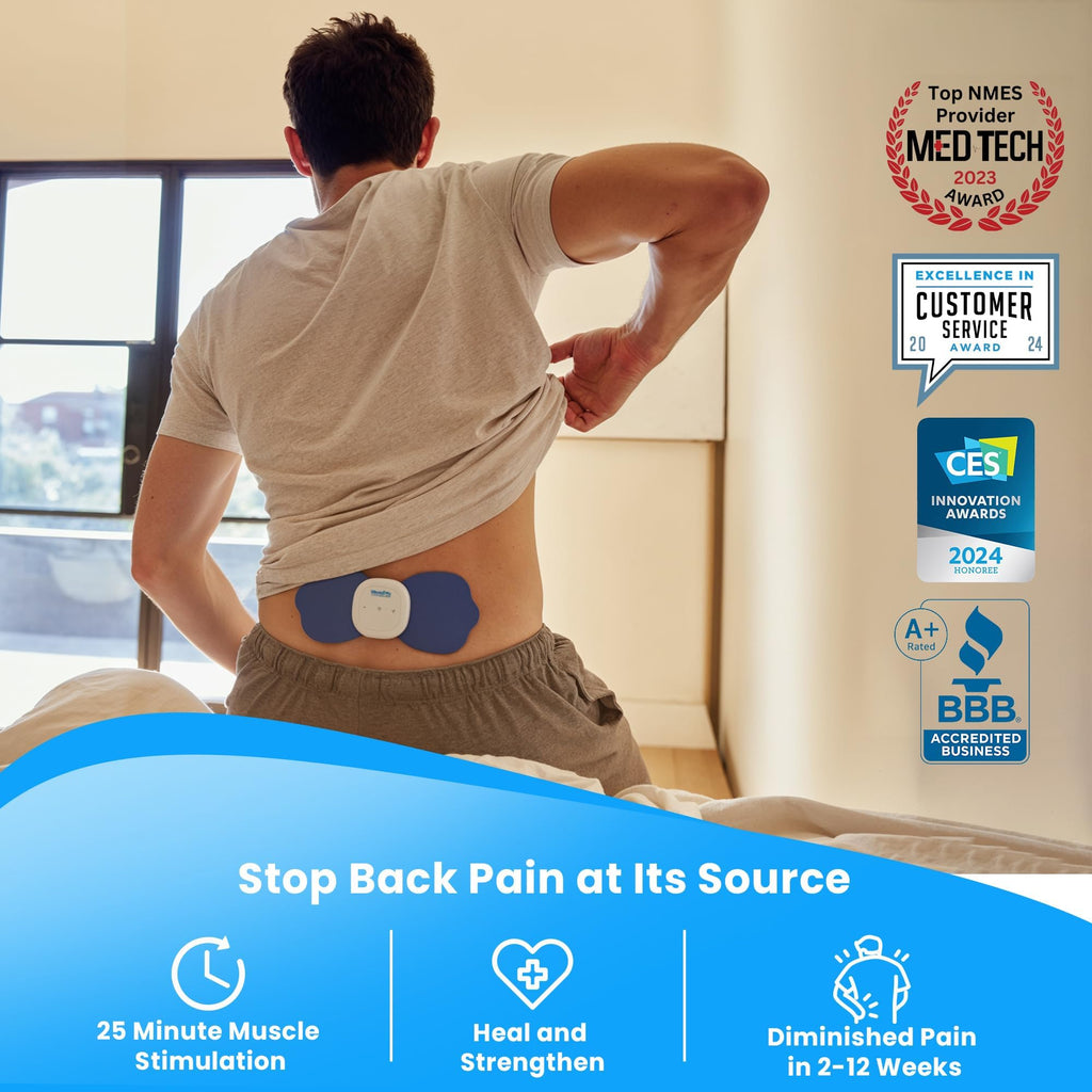 NeuroMD NMES Wireless Muscle Stimulator – Portable Device for Temporary Relief of Pain Due to Sore/Aching Muscles, Model SM9113