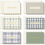 Thank You Cards Set of 30 With Envelopes and Stickers - Elegant Blank Cards