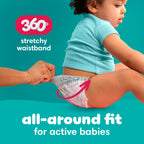 Pampers Diapers - Cruisers 360 - Size 4, 21 Count, up to 100% Leakproof Pull-On Diaper for Active Babies