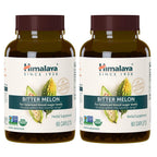 Himalaya USDA Organic Bitter Melon Capsules, 660 mg, 60 Caplets, 2 Pack | Herbal Gluocose Metabolism Support ,Bitter Melon Extract, - Non-GMO, Vegan, Gluten Free Additive Free, Clinically Studied