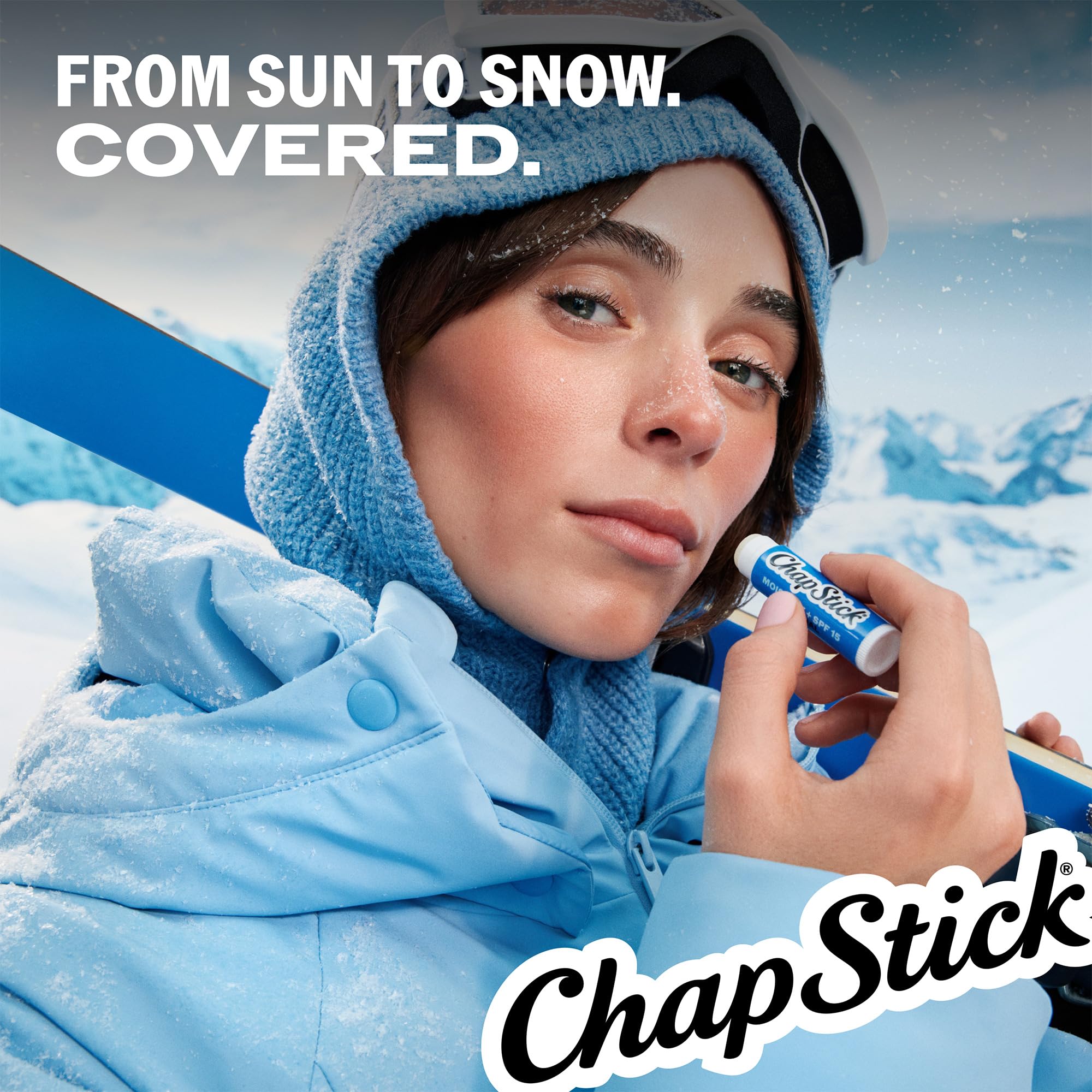 ChapStick Moisture + SPF 15 Lip Balm Sunscreen Variety 5-Pack, 0.15 Oz Ea | Variety 3-Pack (1 Original, 1 Cool Mint, and 1 Black Cherry) + 2 Original Moisture Lip Moisturizers with Sun Protection