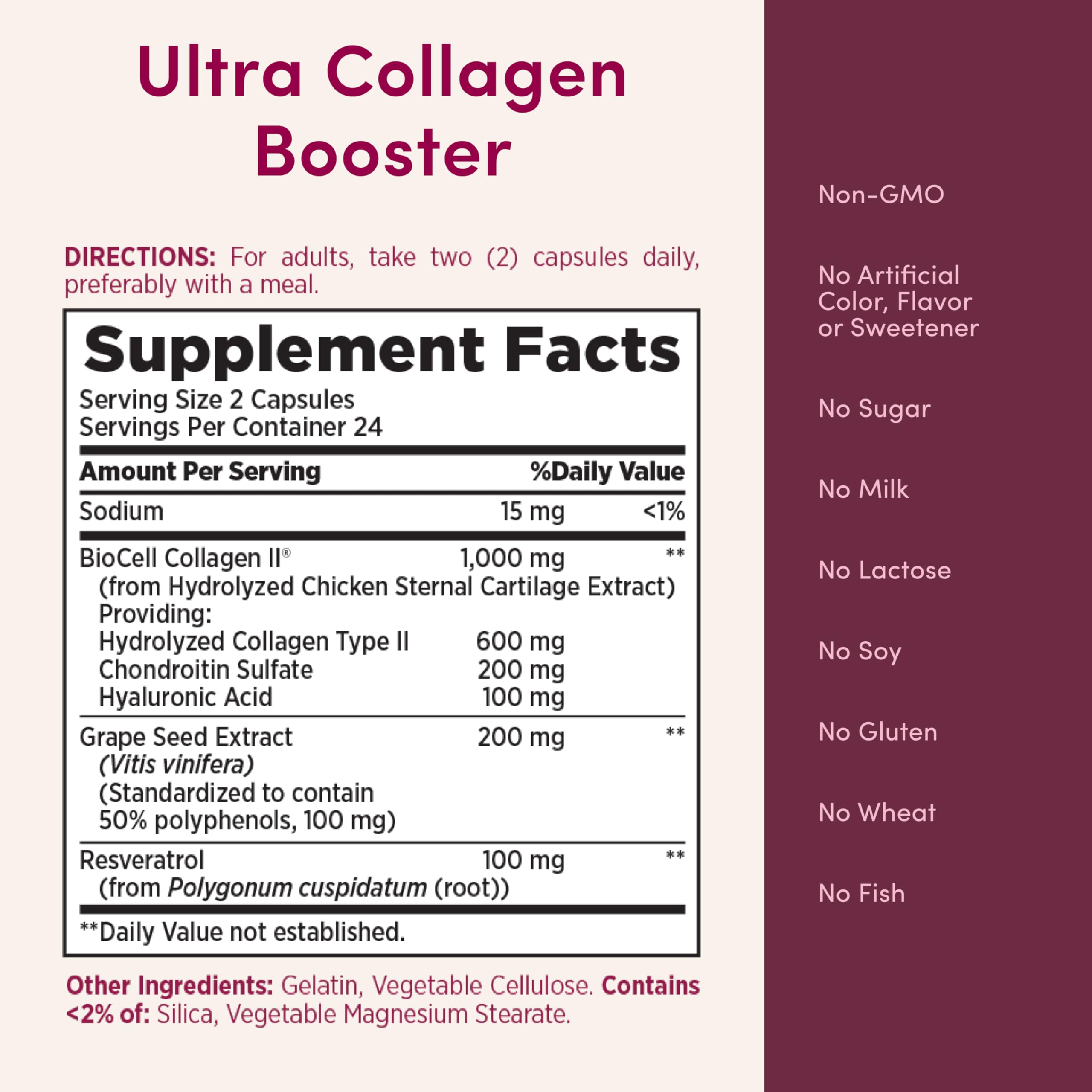 Nature's Bounty Optimal Solutions Ultra Collagen Booster, 48 Capsules