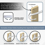 DOOR MONKEY Child Proof Door Lock & Pinch Guard - For Door Knobs & Lever Handles - Easy to Install - No Tools or Tape Required - Baby Safety Door Lock For Kids - Very Portable - Great for Dogs & Cats