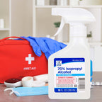 Quality Choice First Aid Antiseptic, 70% Isopropyl Alcohol for Minor Cuts, Scrapes and Burns, Spray, 10 FL OZ