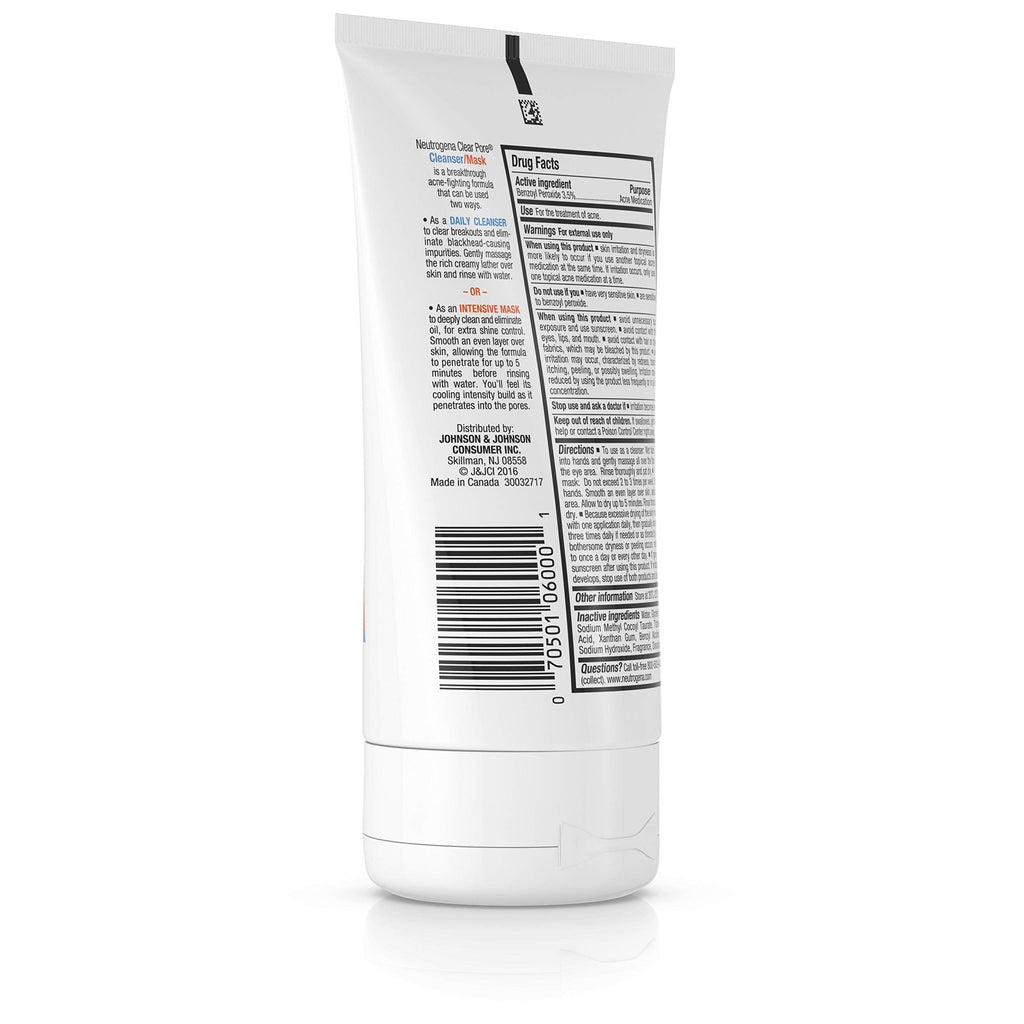 Buy now Neutrogena Neutrogena Clear Pore Cleanser Mask, 4.2 oz at indiglob india