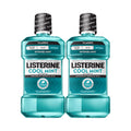 Listerine Cool Mint Antiseptic Mouthwash, Intense Mint, 33.8 fl. oz/1L x 2