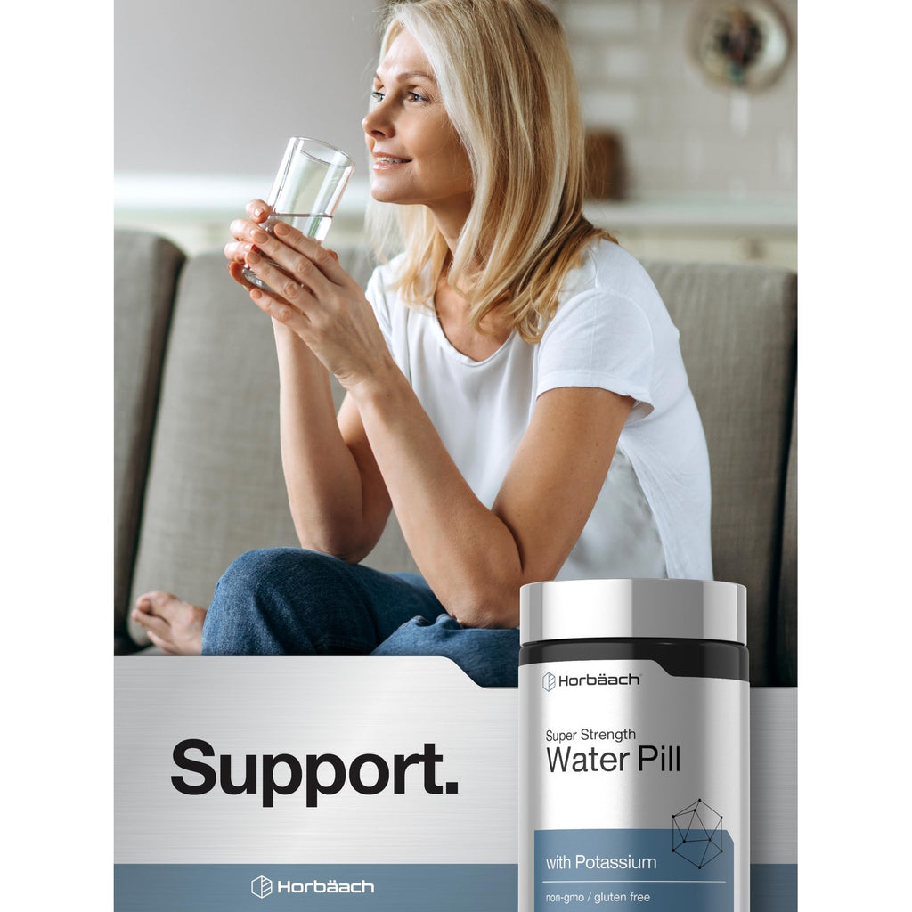 Horbäach Water Pills | Super Strength | 120 Tablets