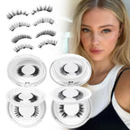 Higu clace Magnetic Eyelashes 4Pairs Magnetic Lashes with Applicator(E)