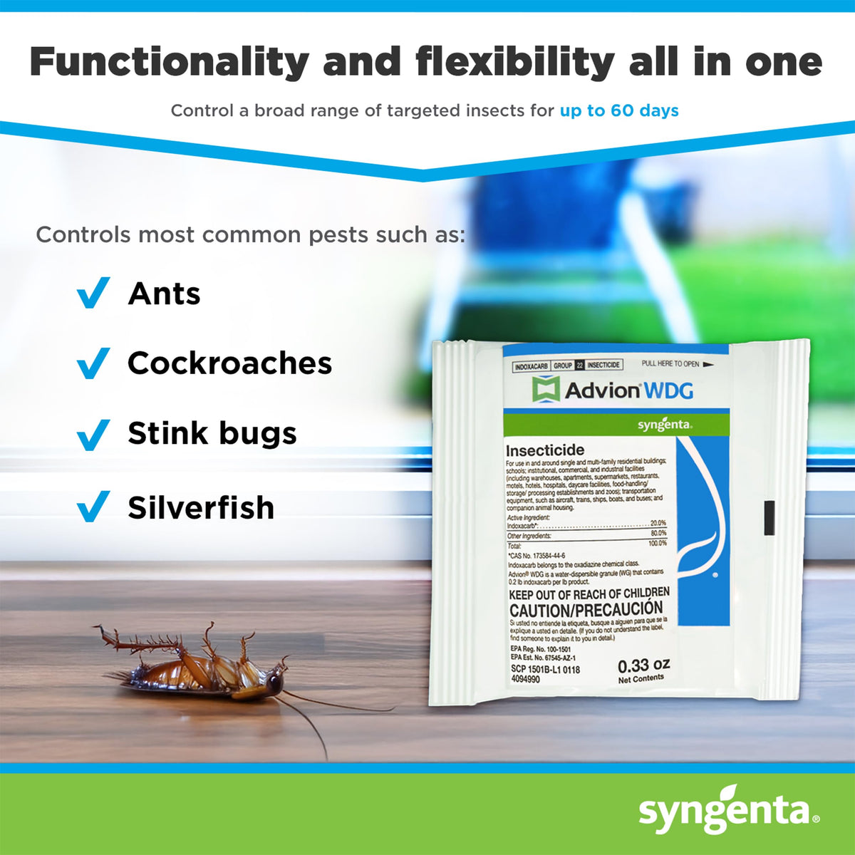Syngenta - Advion WDG Insecticide - 0.33 oz Packet