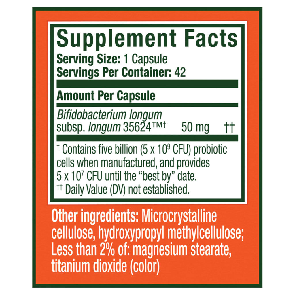 Align Probiotic, Extra Strength, Probiotics for Women and Men, Probiotics for Men, Probiotic Capsules have 5X CFUs, 42 Capsules