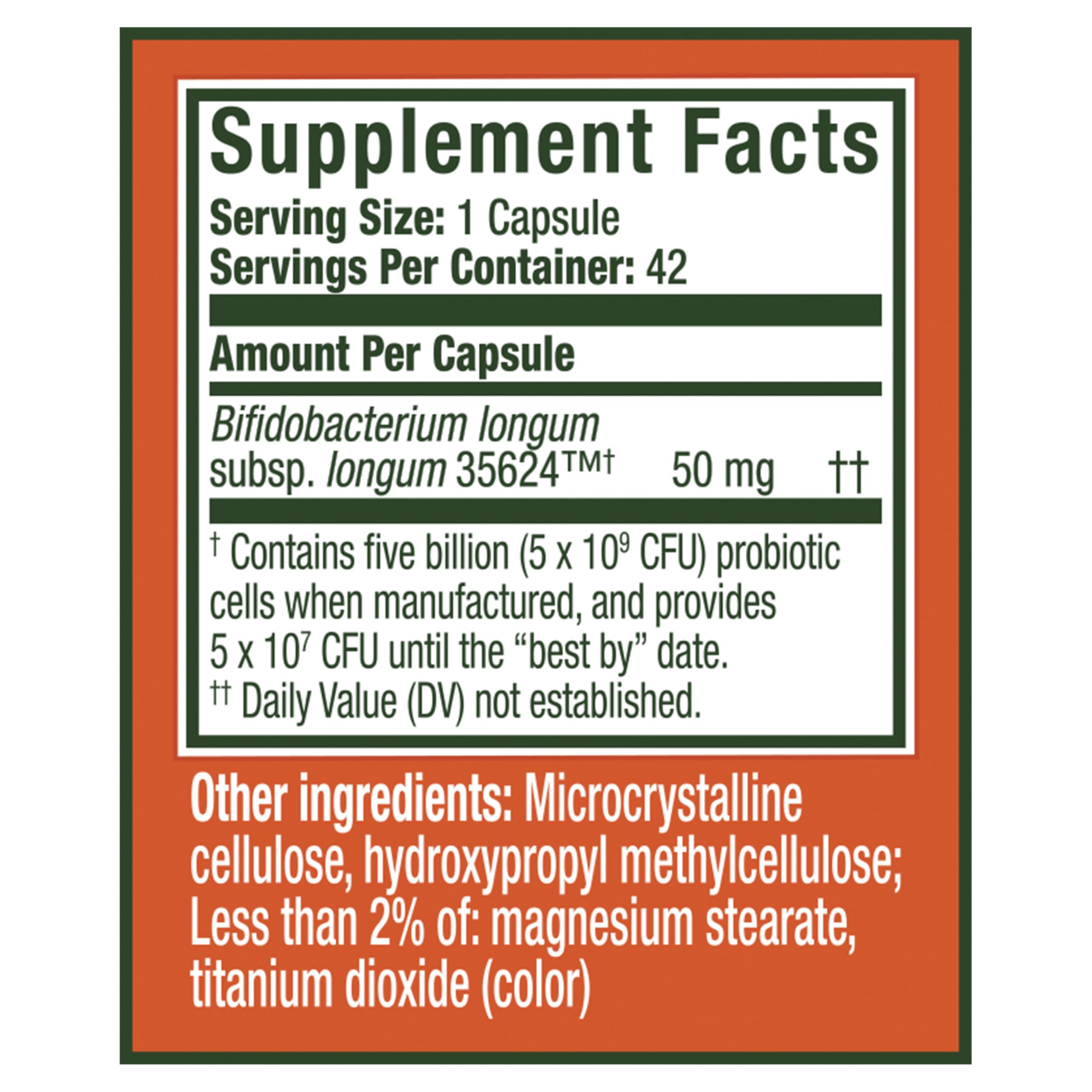 Align Probiotic, Extra Strength, Probiotics for Women and Men, Probiotics for Men, Probiotic Capsules have 5X CFUs, 42 Capsules
