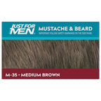 Buy now JUST FOR MEN Color Gel Mustache & Beard M-35 Medium Brown 1 ea at indiglob india