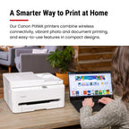 Canon PIXMA TR7120 Wireless Color Inkjet Printer, Duplex Printing, White – Home Printer with Copier/Scanner, Auto Document Feeder, Compact Design, Intuitive Control Panel