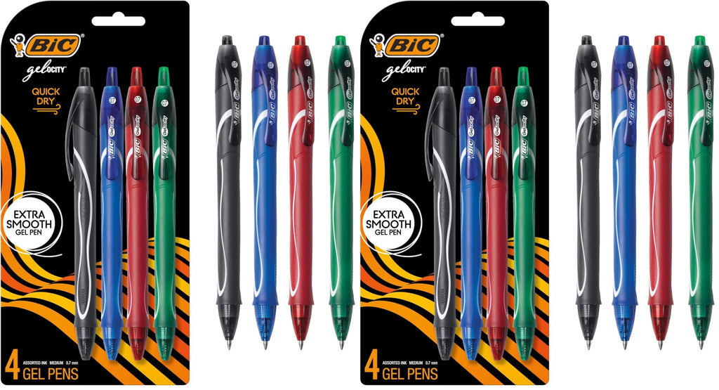 Buy now BIC Gelocity Quick Dry Blue Gel Pens, Medium Point (0.7mm), 12-Count Pack, Retractable Gel Pens With Comfortable Full Grip at indiglob india