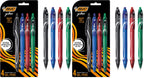 Buy now BIC Gelocity Quick Dry Blue Gel Pens, Medium Point (0.7mm), 12-Count Pack, Retractable Gel Pens With Comfortable Full Grip at indiglob india
